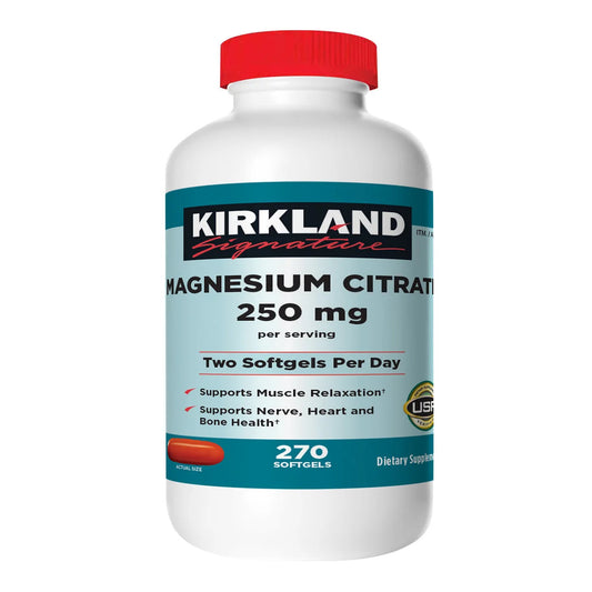 Kirkland Signature Magnesium Citrate 250 mg, 360 Softgels